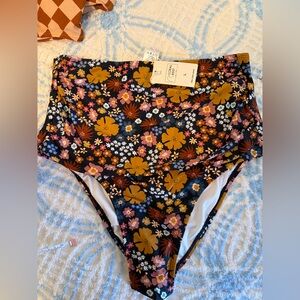 NWT Livy & Kate exclusive Coral Reef high rise swim bottoms women’s LARGE